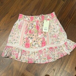 Loveshackfancy Baydar eyelet skirt xs
